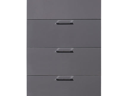 Bliss - Glossy 4 Drawer Jumbo Chest With Extra Deep Storage
