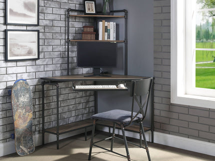 Brantley - Office Chair - Antique Oak / Sandy Gray