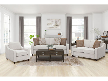 Mahaffey - Upholstered Sloped Track Arm Chair - Beige