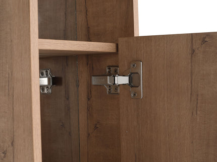 10" Wall Mounted Storage Cabinet, Bathroom Cabinet With Soft Close Door - Imitative Oak