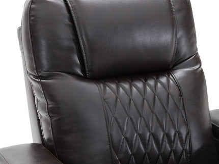 Power Motion Recliner With USB Charging Port And Hidden Arm Storage 2 Convenient Cup Holders Design And 360 Degree Swivel Tray Table