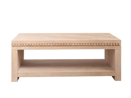 Modern Coffee Table With Beaded Trim