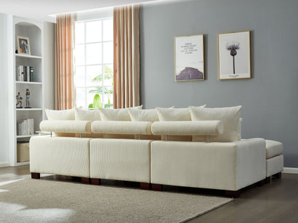 5 Seater Oversized Convertible L & U Shaped Couch