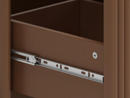 Fluted Bathroom Vanity With Ceramic Sink, Freestanding Design