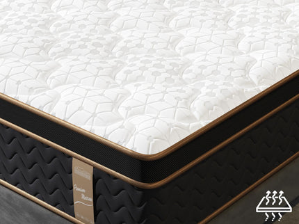 Plush Hybrid Mattresses With Gel Memory Foam, Individual Pocket Spring Motion Isolation Edge Support
