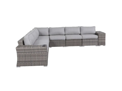 Rattan Sectional Sofa Set With Cushions