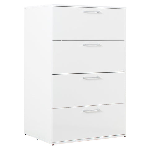Bliss - Glossy 4 Drawer Jumbo Chest With Extra Deep Storage