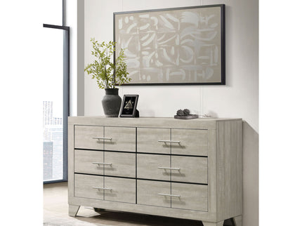 Strout - 6 Drawer Dresser - Cream