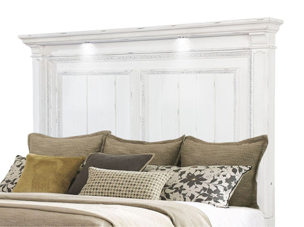 Bedroom Set With LED Lighting And Carved Moldings