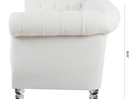 Rolled Arm Chesterfield 3 Seater Sofa