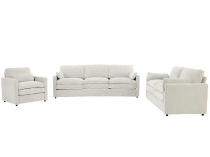 Cozy Upholstered Sofa Set For Living Room