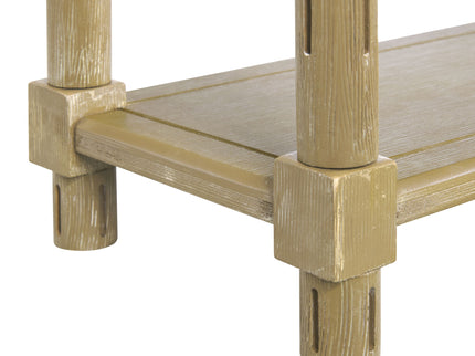 Narrow Side End Tables With Shelf (Set of 2)