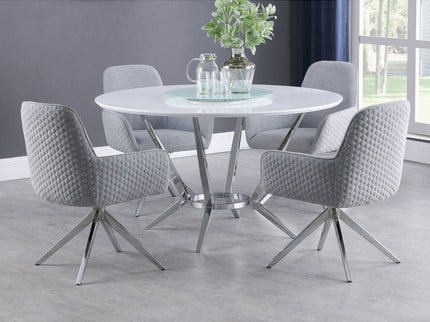 Anchor - Round Dining Table - Gloss White