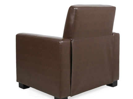 Langseth - Contemporary Tufted Pushback Recliner - Dark Brown