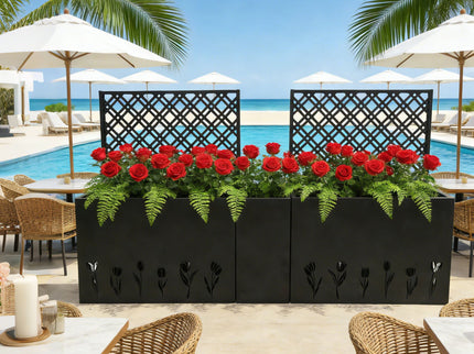 Tall Planter Raised Garden Bed With Trellis