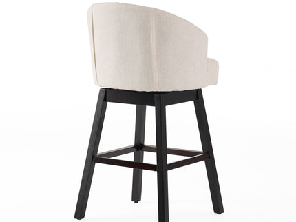 360 Degree Swivel Bar Stool With Stunning Nailhead Trim (Set of 2)