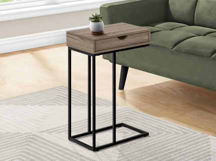 Accent Table, C - Shaped Contemporary & Modern Versatile Design