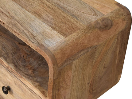 Curved Chestnut Console Table