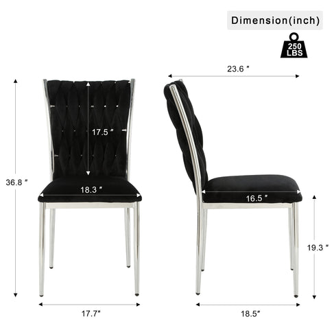Modern Dining Chair Set For Dining Room