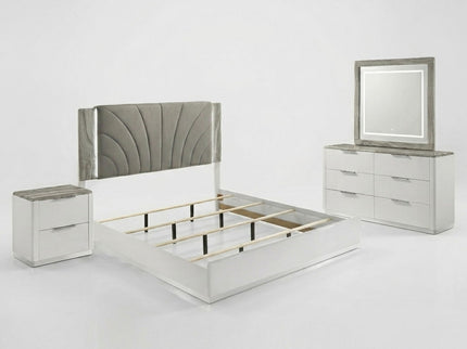 Jazz - Bedroom Set With LED Upholstered Headboard