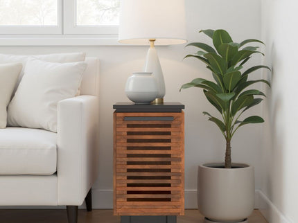 Chairside Table - Black / Bourbon