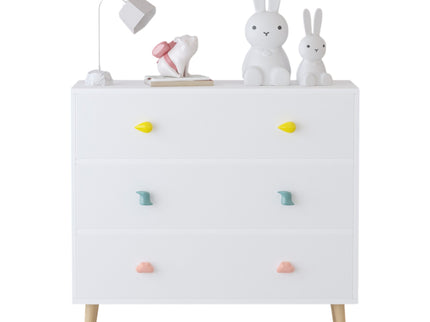 3 Drawer Dresser, Storage Cabinet With Anti Tip Safety