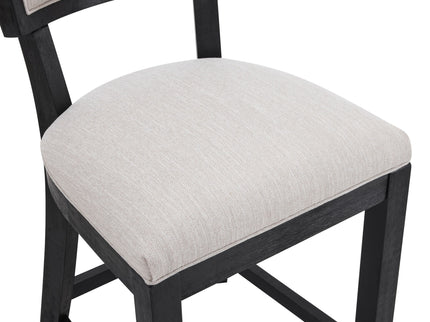 Upholstered Counter Height Bar Stools With Comfy Back (Set of 2)