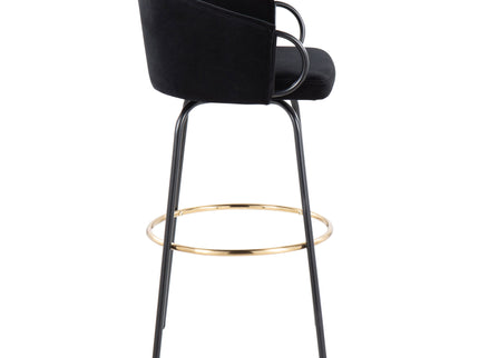 Claire - Contemporary / Glam Barstool With Footrest (Set of 2)