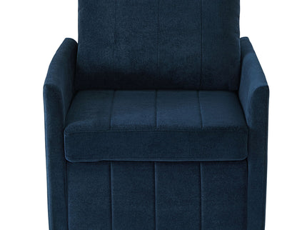Upholstered Convertible Sleeper Sofa With 5 Position Backrest, Side Pockets, Storage