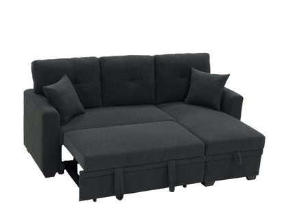 Sleeper Sectional With Pull Out Bed, Reversible Chaise