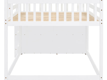 Bunk Bed With 4 Drawers And 3 Shelves