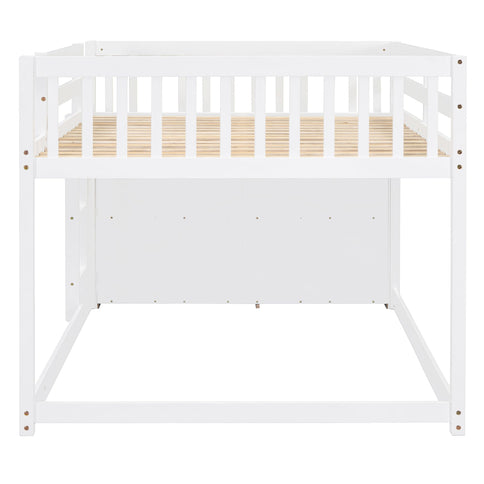 Bunk Bed With 4 Drawers And 3 Shelves