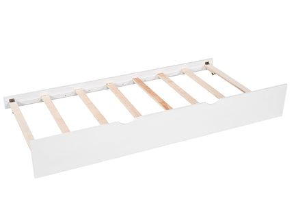 L Shaped Platform Bed With Trundle And Drawers Linked With Built In Desk