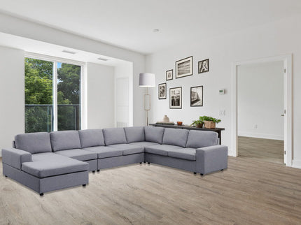 Hayden - 7 Seat Reversible Modular Sectional Sofa Chaise