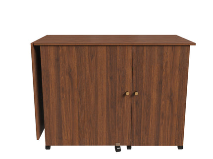 Foldable Sewing Table With Locking Casters