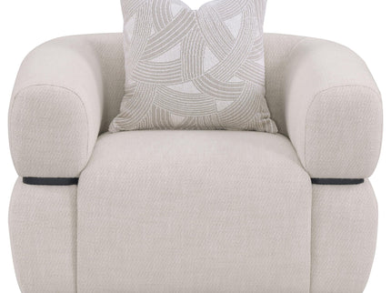 Ramsay - Round Arm Accent Chair - Beige