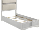 White / 5 Pc. Bed, Nightstand, Chest, Dresser, Mirror / Twin