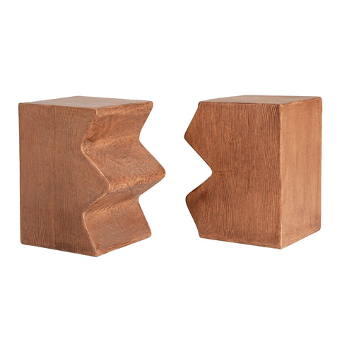 Rectangular Outdoor Indoor Accent Side Table (Set of 2)