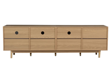 TV Stand With Doors - Natural