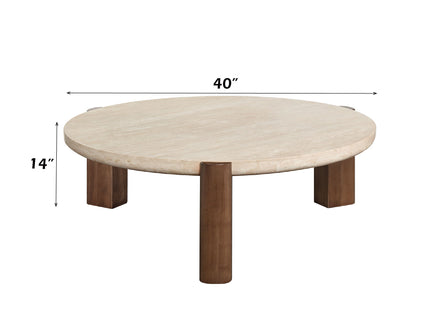 Leonardo - Coffee Table - Cream / Oak