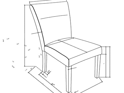 Sharon - Dining Chair With Extended Back (Set of 2) - Gray