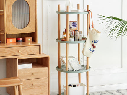 Storage Shelf, 360° Rotating Bookshelf, Bookcase With Large-Capacity Storage Space, Multifunctional Storage Rack, Compact Design For Living Room
