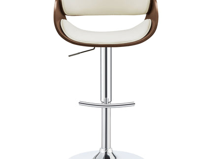 Ergonomic Adjustable Bar Stool - Ivory
