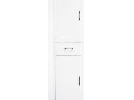Tall Freestanding Bathroom Storage Cabinet With 2 Doors And Adjustable Shelves