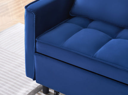 Sofa Bed With Pockets, 3 In 1 Convertible For Living Room