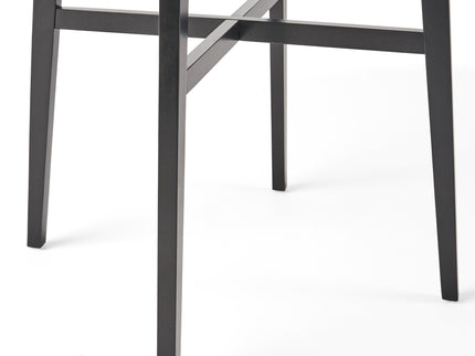 Modern Bar Height Dining Table, Rubberwood Legs And Laminate Table Top