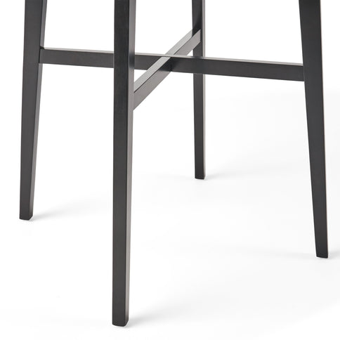Modern Bar Height Dining Table, Rubberwood Legs And Laminate Table Top