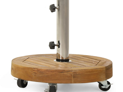 Ralph - Round Umbrella Base - Teak