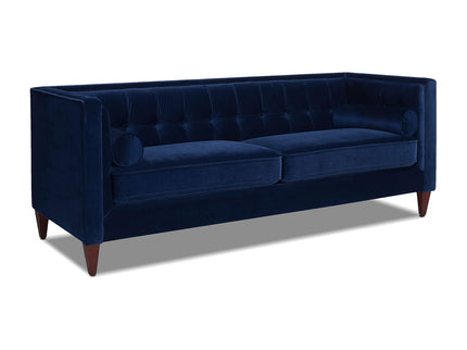 Jack - Modern Tuxedo Tufted Sofa - Navy Blue