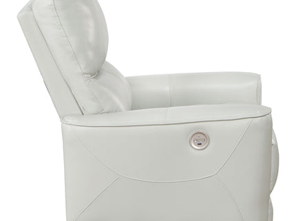 Dove Upholstered Power Recliner Chair With Smooth Power Recline And USB Charging - Gray